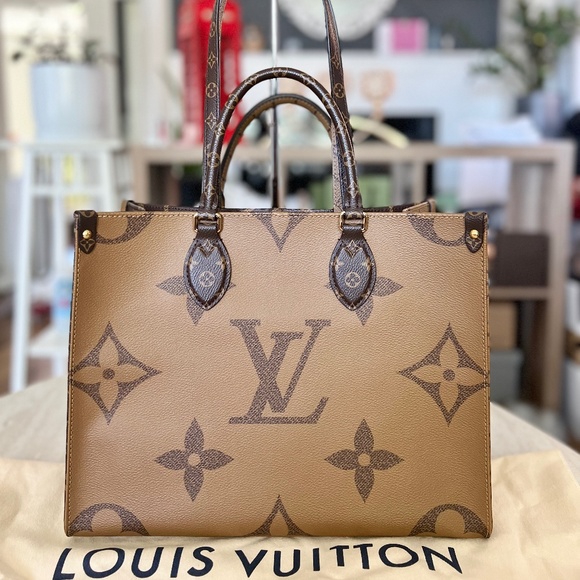 Louis Vuitton, Bags, Louis Vuitton On The Go Mm Tote Bag